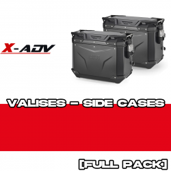 PACK-PLO1188CAM-OBKEV44BL+R : GIVI Trekker Outback Evo Smart 44L Black Side Pannier Suitcase Pack Honda X-ADV 750