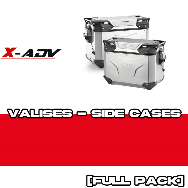 PACK-PLO1188CAM-OBKEV48AL+R : Pack de valises latérales GIVI Trekker Outback Evo Smart 48L Alu Honda X-ADV 750