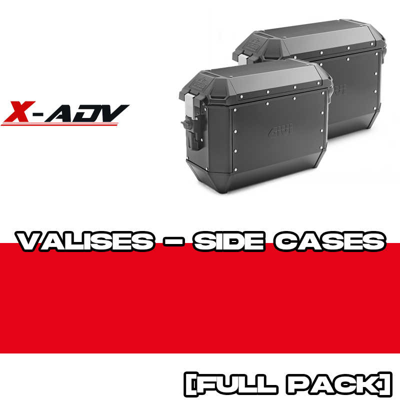 PACK-PL1156-ALA36BPACK2 : Seitentaschen Set GIVI Trekker Alaska 36L Schwarz Honda X-ADV 750