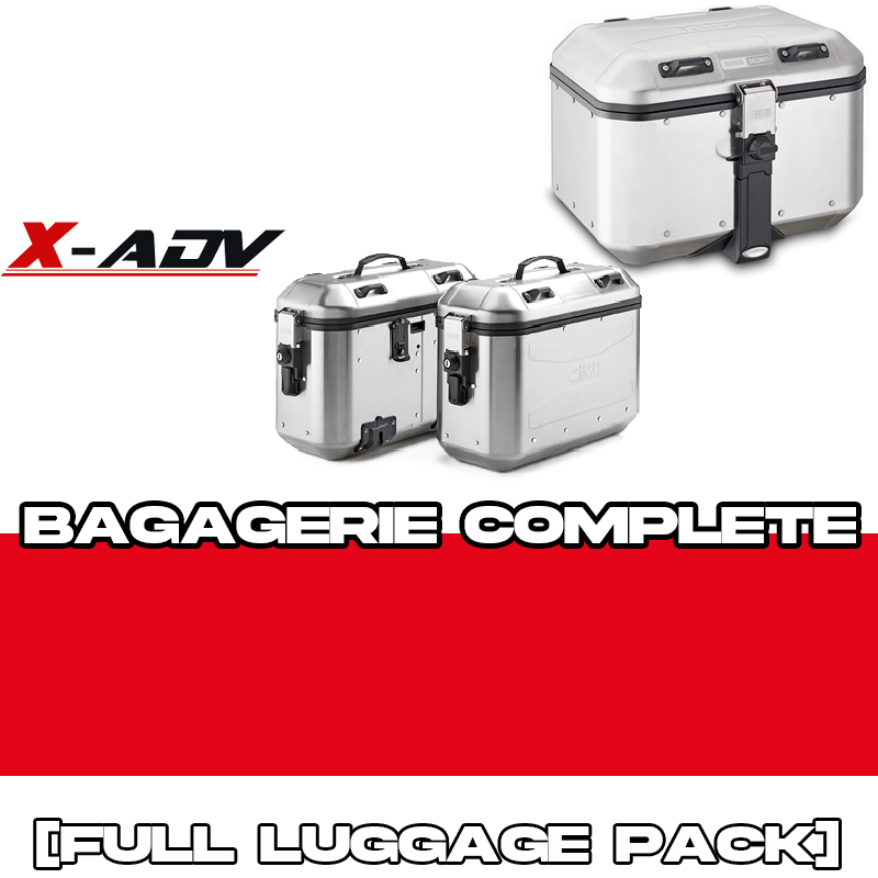 PACK1720-DLM46A+36A-AVEC : Pack complet Givi Trekker Dolomiti 46+36 Alu Honda X-ADV 750