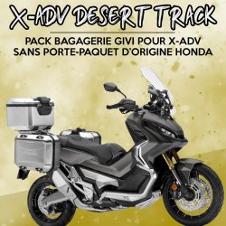 PACK21-DESERTTRACK-SANS : Set completo Givi Desert Track Trekker Dolomiti 46+30 Alu 2021 Honda X-ADV 750