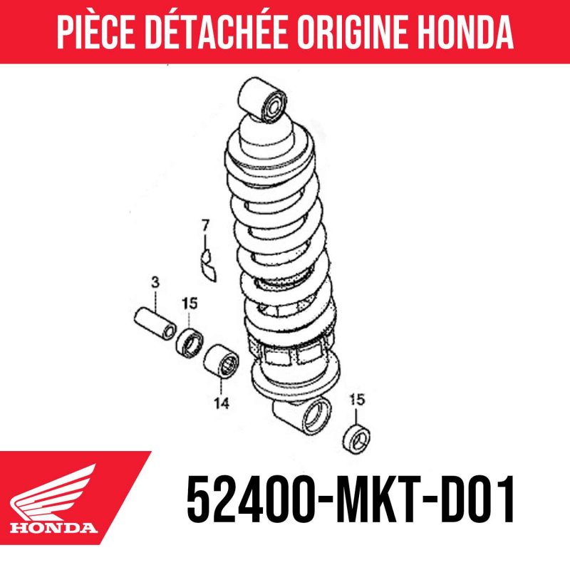 52400-MKT-D01 : Amortiguador Honda 2021 Honda X-ADV 750