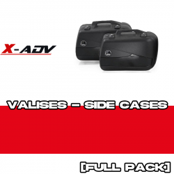 PACK17-JUNIORF30-B : Hepco-Becker Junior Flash 30L Side Cases Pack Black Honda X-ADV 750