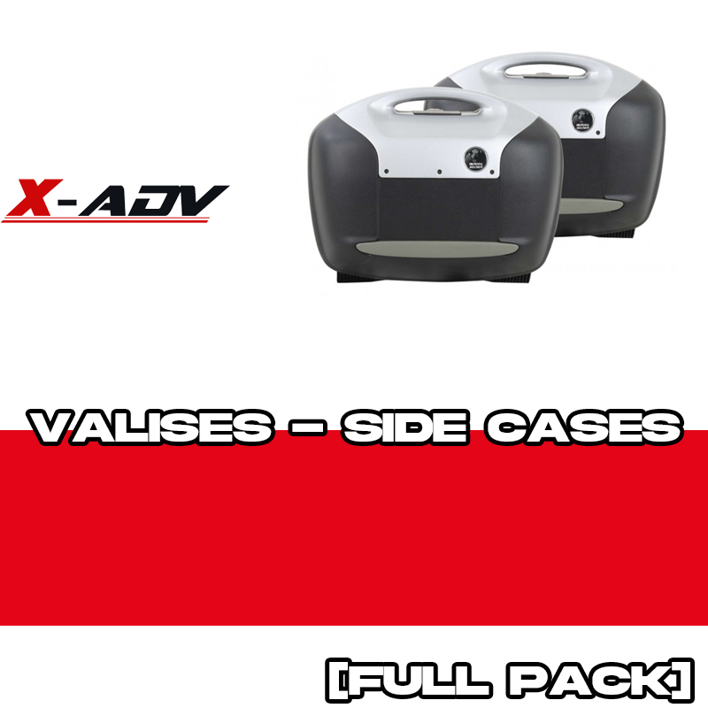 PACK17-VJOURNEY42-A : Seitentaschen Set Hepco-Becker Journey 42L Silber Honda X-ADV 750