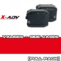 PACK21-XPLORER40-N : Seitentaschen-Set Hepco-Becker Xplorer 40L Schwarz 2021 Honda X-ADV 750