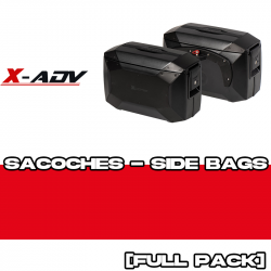 PACK25-XCORE-N : Set Seitentaschen Hepco-Becker Xcore Schwarz 2025 Honda X-ADV 750
