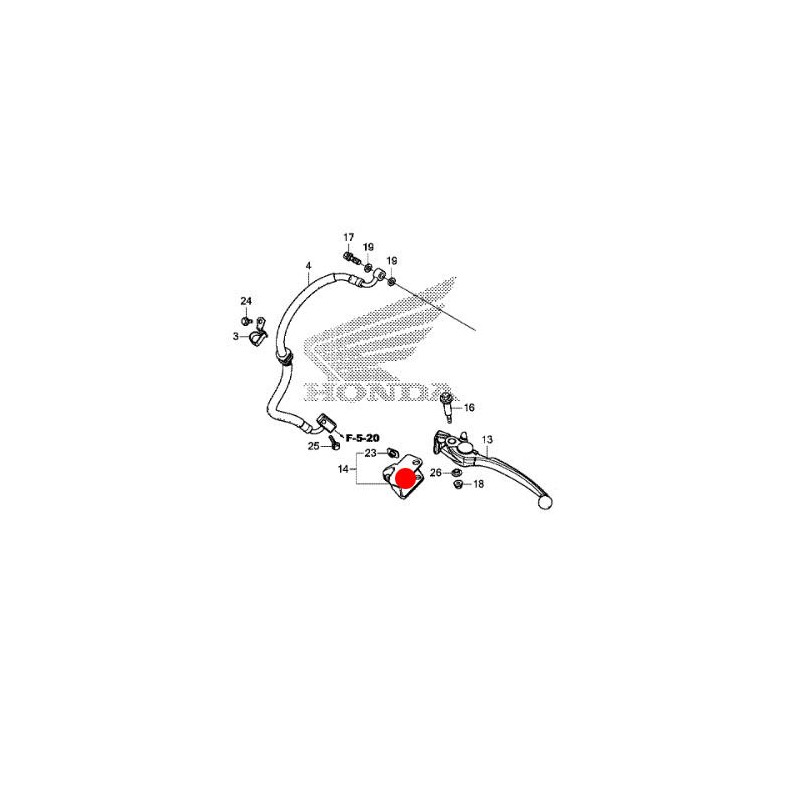 53196-MKH-D00 : Honda OEM Hanguards fixing Honda X-ADV 750 53196-MKH-D00 : Honda OEM Hanguards fixing Honda X-ADV 750