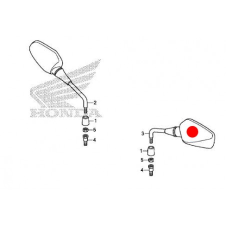 Rétroviseur Rizoma Argent Pour Honda X-ADV 750 2017 - Modèle BS173A/BS713B, Neuf, Garantie 2 Ans