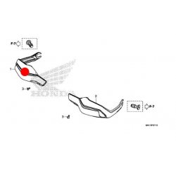 53185-MJP-G60ZB + 90106-MCW-D00 : Originaler Honda Handschutz Honda X-ADV 750