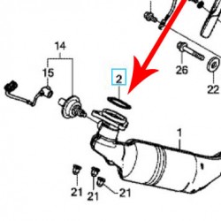 18291-MGS-D31 : Honda OEM exhaust header seal Honda X-ADV 750