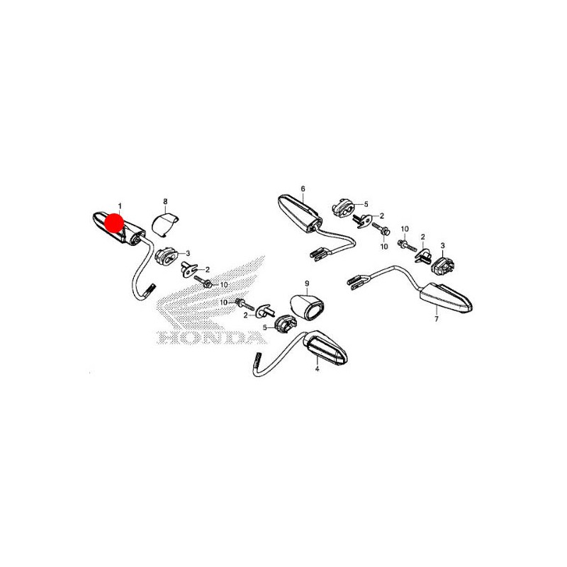 33400-MKH-D01 : Lampeggiante originale Honda Honda X-ADV 750