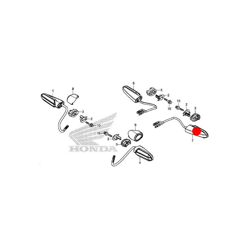 33600-MKH-D01 : Intermitente original Honda Honda X-ADV 750